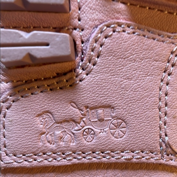 Coach Arlene Studded Leather Driving Moccasin Loafers Sz 5 B Pink - Picture 7 of 7